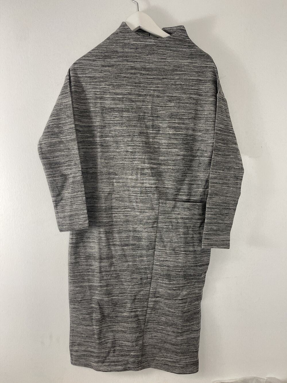 Warehouse Sweater Dress Womens 6 Gray Sheath Turtle Neck Gray UK:10 N55